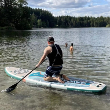 Factory OEM Inflatable Paddle Board 11'x33"x6' - Foldable SUP Board with Seat for Kayaking