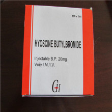 Inyección de Hyoscine Butylbromide BP 20mg / 2ml