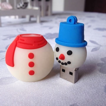 Unidad flash USB de muñeco de nieve