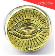 Turkish style Stainless steel gold evil eye jewelry