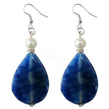 Natural Gemstone Agate Earring