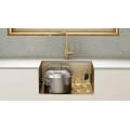 Meiao cUPC Round Corner Gold Color Kitchen Sink