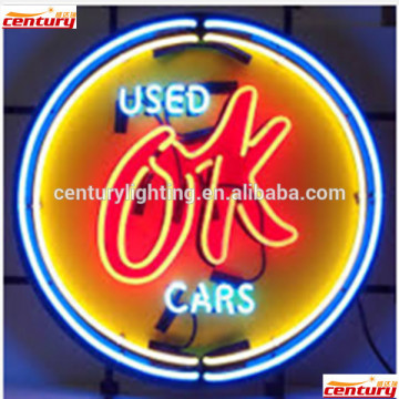 acrylic used car ok neon sign