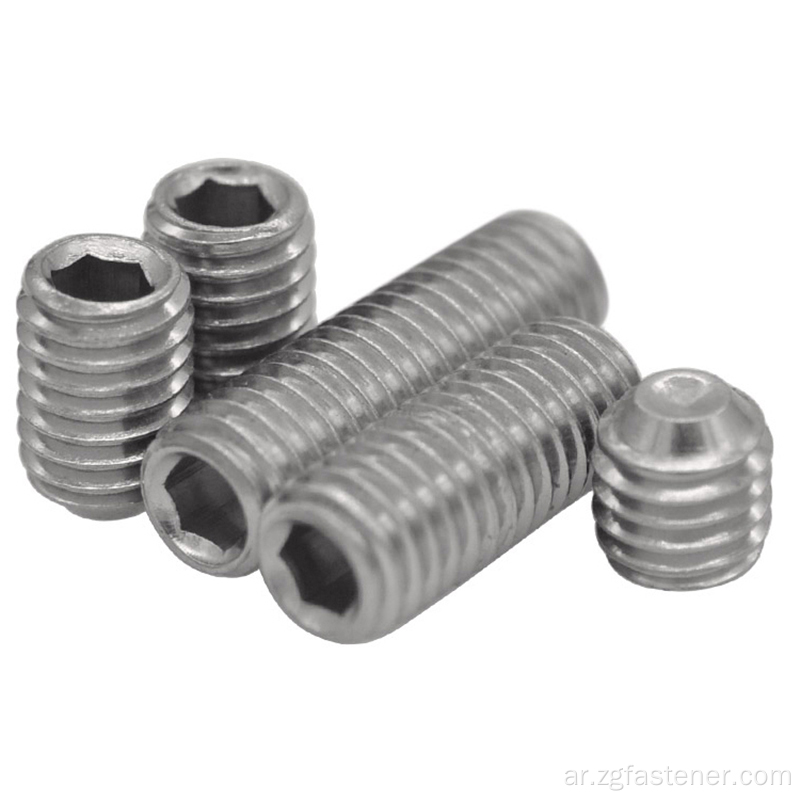 A2-70 DIN 916 SCREW COCAVE POINT