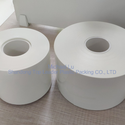 White PVC/PVDC Filem Komposit 120 GSM Jumbo Roll