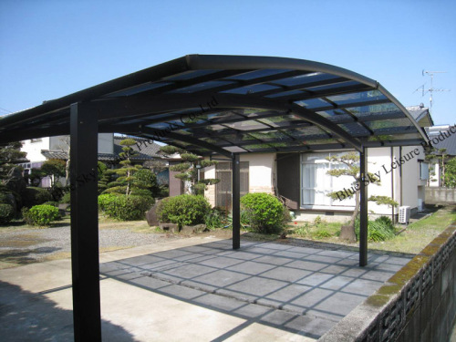 Good Warranty aluminum carports garages with polycarbonate roof