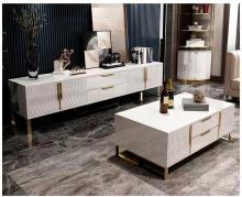 Luxury European Furniture Coffee Table and TV Cabinet