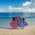 custom shaped round beach towel 180cm