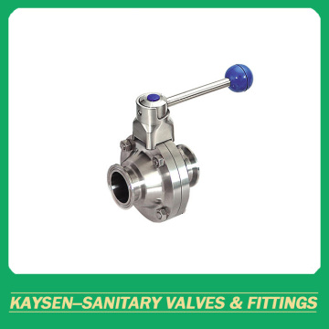 DIN Hygienic Clamp Butterfly Type Ball Valve