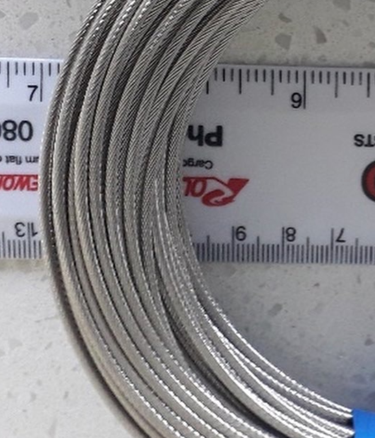 ROPE 6X19 / 37 CORDE DE VIEUX en acier inoxydable 1-1 / 4IN 304