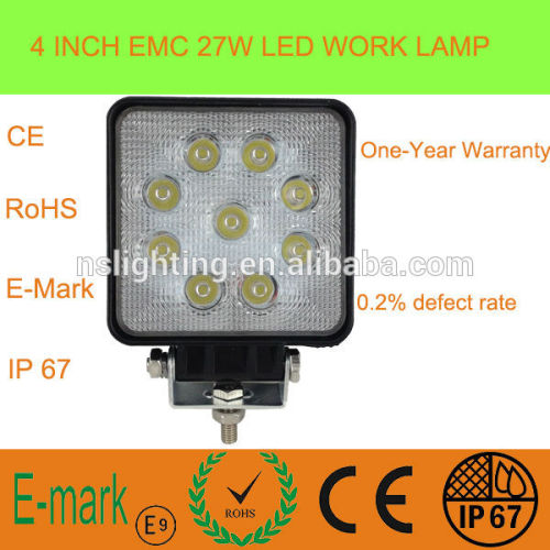 10-30V 27W LED Work Lights,Truck LED Work Lights,Off road Auto LED Work Lights for Car Headlights