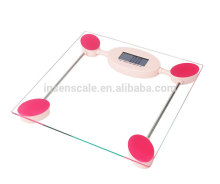Transparent electronic glass bathroom scale