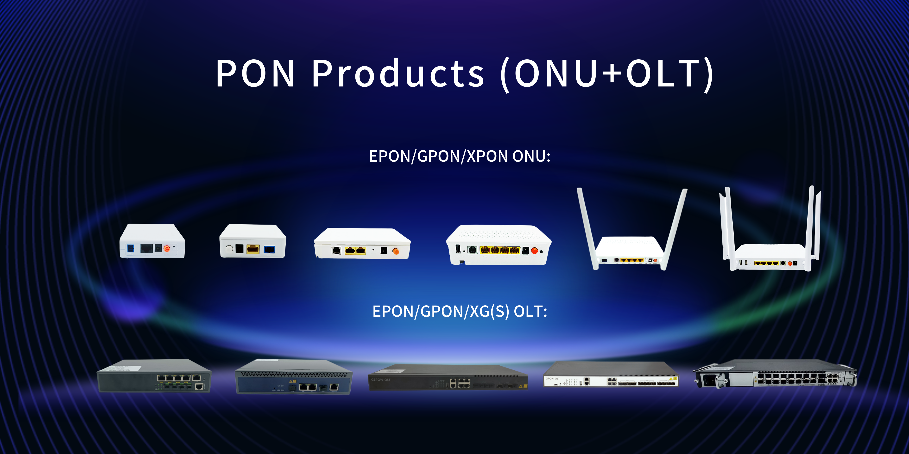 main products-ONU+OLT