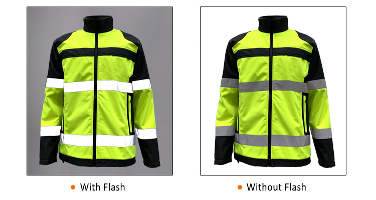 Hi vis winter waterproof safety reflective bike jacket