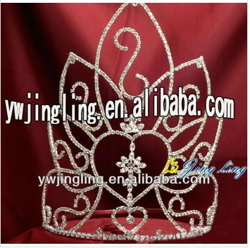 Holiday Large Rhinestone Crown And Tiaras