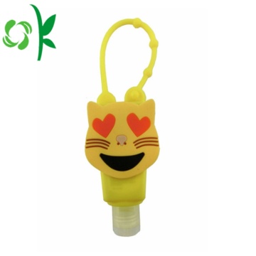 3D Silicone Cartoon Customized Sanitizer Bottle with Holder