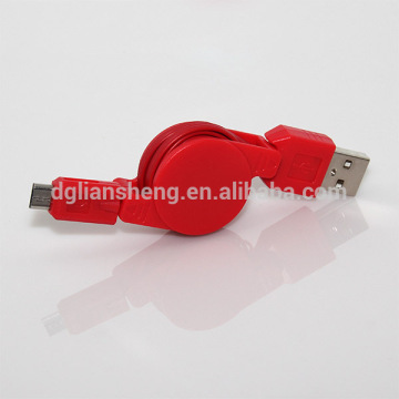 Telescopic line charging usb two way telescopic cable charging