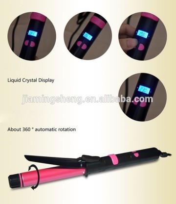 crystal lcd hair curler and curling iron ionic hair curler