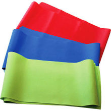 Red / Blue / Green / Yellow Latex Exercise Resistance Bands, Yoga Stretch Band