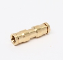 Key Forward Straight Double Head Intubation Ordinary Quick Brass Insert Connector Copper Joints
