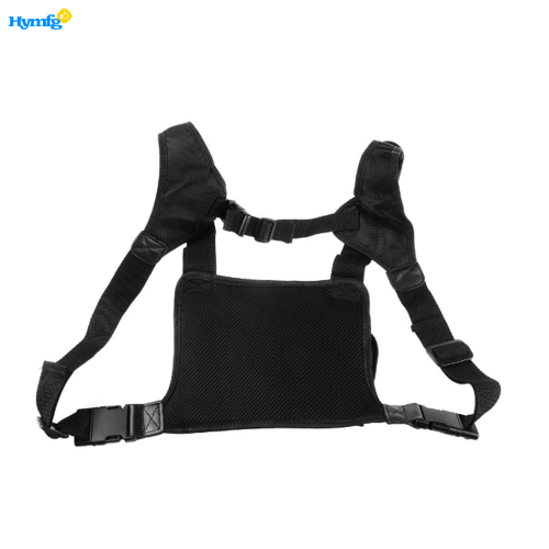 Multifunction Black Fabric Outdoor Vest