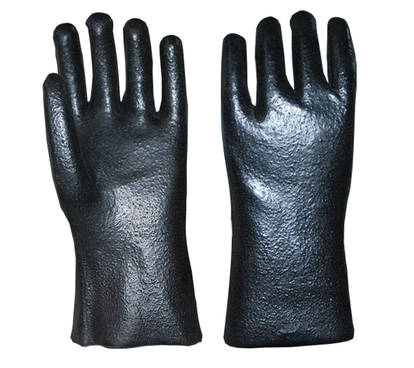 Guantes recubiertos de PVC con 12 pulgadas