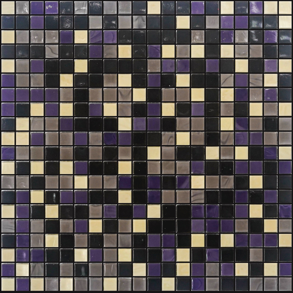 Custom patterned glass mosaic
