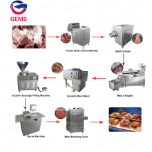 Planta de salsicha industrial Produção de rolos de salsicha de cachorro -quente