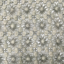 Mat Poly Piece Dyed Chemical Lace Fabric