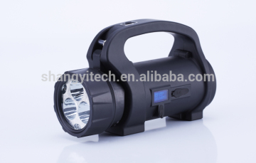 Multifunction Emergency Led Hand Crank Flashlight With Led Digital Display
