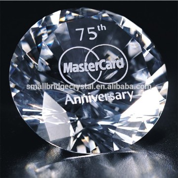 Custom logo crystal diamond 100 year anniversary gift
