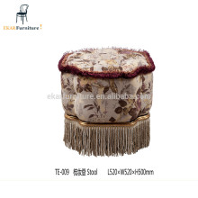 Baroque Furniture Comfortable Purple Small Round Chair