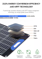 Painel solar durável dobrável com um kickstand ajustável