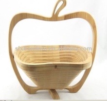 Multi-function bamboo serving basket