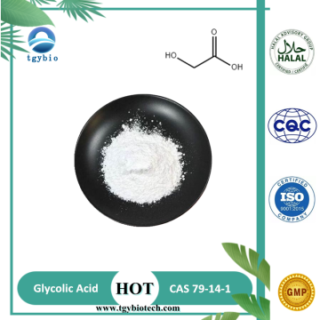Material cosmético ácido glicólico en polvo CAS 79-14-1