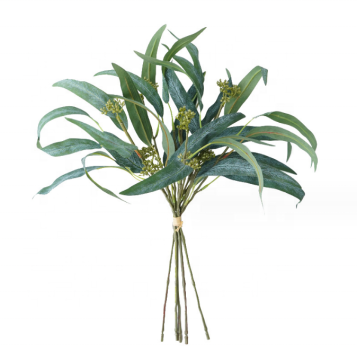High Quality Silk Artificial Eucalyptus Bundles for Home Decor