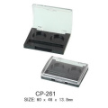 Square Cosmetic Eyeshadow Container with 2 godets