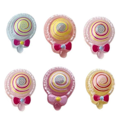 Glitter Bear Head Heart Lollipop Resin Charms Flat Back Στολίδι Ζώα Καραμέλα Διακόσμηση Σπίτι Κινούμενα σχέδια Παιχνίδια Εύρεση Κοσμήματος