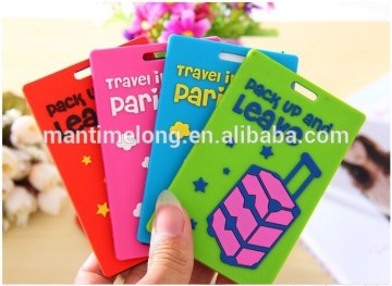 custom luggage tag soft pvc luggage tag