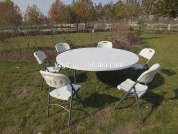 180cm round table, garden round table,white plastic table