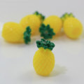 3D Ananas Früchte geformt Harz Cabochon für handgemachte Handwerk Dekor Abstandshalter Kinder Schlüsselanhänger Dekor Telefon Shell Abstandshalter