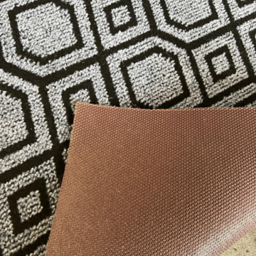 Rubber PVC TPR TPE Jacquard Rib Carpet for Hotel Rooms and Corridors