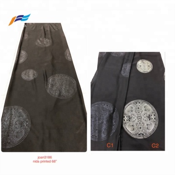 Top Qualiy 100% Polyester Nida Foil Abaya Fabrics