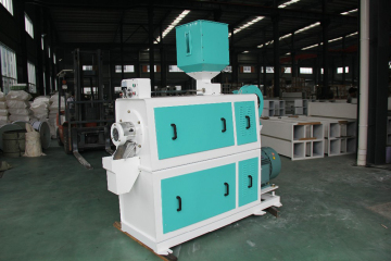 Horizontal emery roller rice whitener and polisher machine