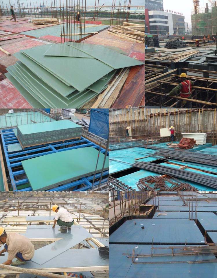 Green 48 hour boiling water proof with pp layer plywood/ Phenolic plastic faced plywood