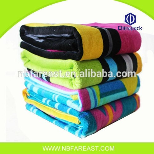 China best manufacturer comfortable and soft reserved cotton beach towel