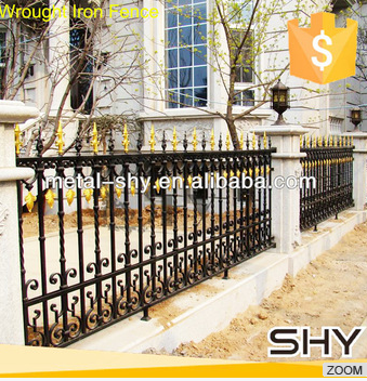 Ornamental iron fence panels, used fence panels