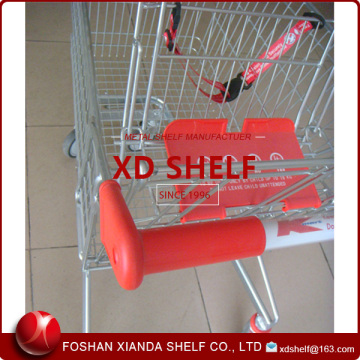 Mini shopping trolley bag with seat