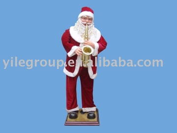 1.8M saxophone santa/dancing santa claus /electrical santa
