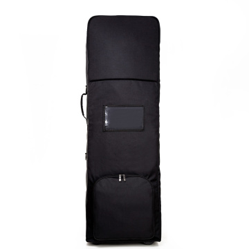 Bolsa de viaje de golf de color negro plegable con rueda